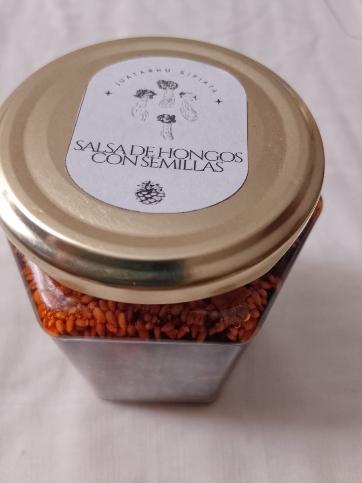 SALSA MACHA. Con hongos comestibles fritos 
